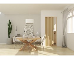 Marley vouwdeur VS Rapid zonder glas, in kleur hout, met slot, BxH 83x204 cm