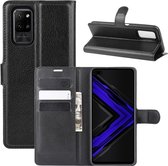 Voor Huawei Honor Play4 Pro / Honor V30 Litchi Texture Horizontale Flip Leren Case met Houder & Kaartsleuven & Portemonnee (Zwart)