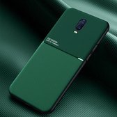 Voor OPPO R17 Classic Tilt Strip Grain Magnetisch Schokbestendig PC + TPU-hoesje (groen)