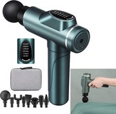 LCD USB Oplaadbare Massager Body Massage Band Spier Massager Relaxer, Stijl: 8 Massagekoppen + Handtas (Groen)-Groen