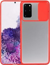 Voor Samsung Galaxy S20 Plus Sliding Camera Cover Design TPU beschermhoes (rood)