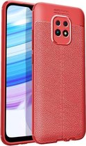 Voor Xiaomi Redmi 10X 5G Litchi Texture TPU schokbestendig hoesje (rood)