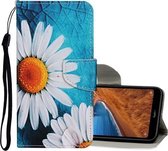 Voor Geschikt voor Xiaomi Redmi Note 8 Pro Gekleurde Tekening Patroon Horizontale Flip Leren Case met Houder & Kaartsleuven & Portemonnee (Chrysanthemum)