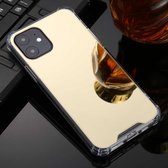 Voor iPhone 11 Pro TPU + acryl Four Drop luxe plating spiegel telefoonhoesje (goud)