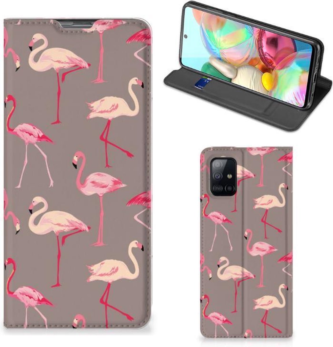 Samsung Galaxy A71 Hoesje maken Flamingo