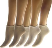 Teckel 12 paar sneaker sokken katoen naadloos - mix kleuren - 35/38