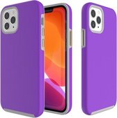 Voor iPhone 12/12 Pro Antislip Armor TPU + pc-beschermhoes (paars)