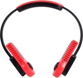 USB Leafless Hanging Neck Lazy Sports Silent Fan (rood)