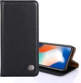 Voor iPhone 6 / 6s niet-magnetische retro textuur horizontale flip lederen tas met houder & kaartsleuven & portemonnee (zwart)
