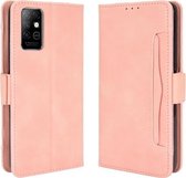 Voor Infinix Note 8 / X692 Wallet Style Skin Feel Kalfspatroon lederen tas met aparte kaartsleuven (roze)