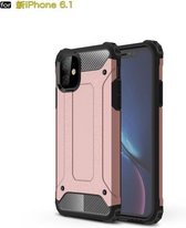 Magic Armor TPU + pc-combinatiehoes voor iPhone 11 (roségoud)