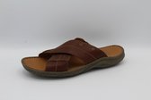 Clarks- woodlake cross- slipper bruin - maat 44