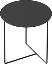 WELD & CO – SOLID 03 Side Table – Ronde bijzettafel van zwart metaal – 40x40xH40cm