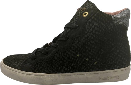 Pantofola d'Oro - Dames - Sneakers - Donker Blauw - Hoog - Leer - Maat 39 |  bol.com