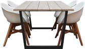 Sunbury dining tuinset X Karlstad wit 5-delig 180x100cm