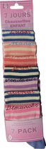 Meisjes Sokken maat 35-38 - Ecole - 7 PAAR - hoogwaardige katoen - verschillende kleuren