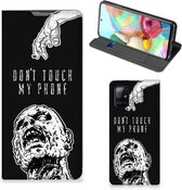 Telefoonhoesje met Quotes Geschikt voor Samsung Galaxy A71 Bookcase Cover Zombie