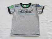 Dirkje - Jongens - T-shirt korte mouw - Grijst - Groen - United kingdom - 92 - 2 jaar