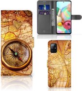 GSM Hoesje Geschikt voor Samsung Galaxy A71 Magnet Case Kompas