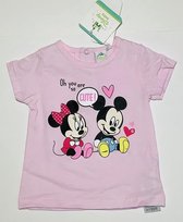 Disney Minnie Mouse t-shirt - roze - maat 68/74 (9 maanden)