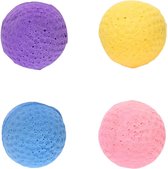 Kattenspeeltje Bal Lazio Spons - 4 stuks - 12190 - 4 cm