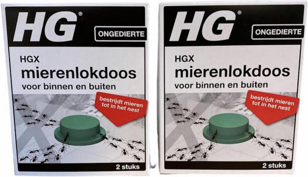 HG Mierenlokdoos 2 x 2 stuks - Nieuwe variant - milieuvriendelijk