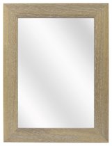 Spiegel met Brede Houten Lijst - Vergrijsd - 40 x 50 cm