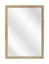 Spiegel met Vlakke Houten Lijst - Vergrijsd - 50 x 60 cm
