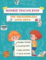 Number tracing book for preschoolers with dots