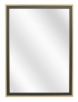 Spiegel met Tweekleurige Houten Lijst - Groen / Blank - 50 x 60 cm
