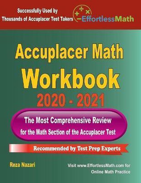 Accuplacer Math Workbook 2020 - 2021 - cover