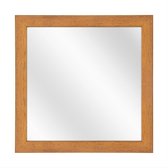 Spiegel met Vlakke Houten Lijst - Beuken - 30 x 30 cm