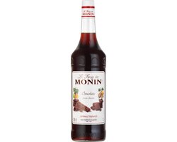 Foto: Monin chocolade koffie siroop grote fles 1 liter