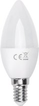 LED Lamp - Smart LED - Igna Kiyona - Bulb C37 - 7W - E14 Fitting - Slimme LED - Wifi LED - Aanpasbare Kleur - Mat Wit - Glas