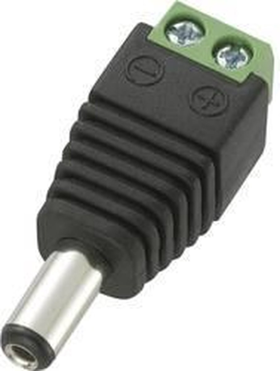 TRU COMPONENTS DC14-M Laagspannings-connector Stekker, recht 5.5 mm 2.1 mm 1 stuk(s)