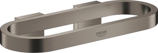 GROHE Selection Handdoekring Of Houder Voor Zeepschaal En Douchetray - Hard Graphite Geborsteld (mat donker grijs) - 41035AL0