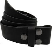 Zwarte Leren Riem 90cm - Zonder Buckle/Gesp