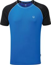 Dare2B - Mens Peerless Sportshirt - Blauw/Zwart - Maat S