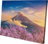 Mount Fuji | Japan | 60 x 40 CM | Natuur | Vulkaan | Schilderij | Canvasdoek