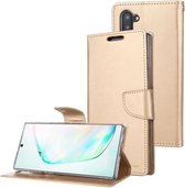 Voor Galaxy Note 10 MERCURY GOOSPERY BRAVO Serie Crazy Horse Textuur Horizontale Flip Leren Case met Houder & Kaartsleuven & Portemonnee ((Goud)