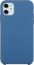 Voor iPhone 11 Effen kleur Effen siliconen schokbestendig hoesje (ijsblauw)