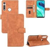 Voor Motorola Moto G Snelle Effen Kleur Huidgevoel Magnetische Gesp Horizontale Flip Kalfsstructuur PU Lederen Case met Houder & Kaartsleuven & Portemonnee (Bruin)