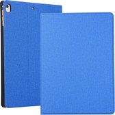 Voor iPad 10.2 Voltage Craft Cloth TPU beschermhoes met houder (blauw)