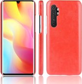 Voor Xiaomi Mi Note 10 Lite Shockproof Litchi Texture PC + PU Case (rood)