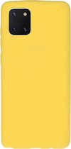 Voor Galaxy M60S / A81 / note 10 Lite effen kleur mat TPU telefoonhoes (geel)