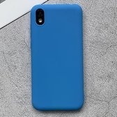 Voor Huawei Honor Play 3e schokbestendig Frosted TPU beschermhoes (lichtblauw)