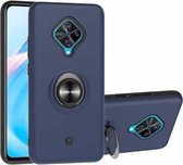 Voor Vivo V17 & Y9s 2 in 1 pc + TPU beschermhoes met 360 graden roterende ringhouder (koningsblauw)