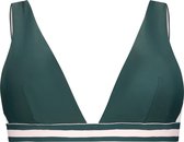 Hunkemöller Dames Badmode Triangle bikinitop Pinewood  - Groen - maat L