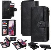 Voor Galaxy S20 multifunctionele retro afneembare magnetische horizontale flip lederen tas met kaartsleuven en houder en portemonnee en fotolijst (zwart)