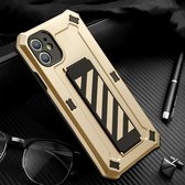 Bright Shield 3-in-1 schokbestendig TPU + pc + siliconen beschermhoes aan de achterkant voor iPhone 11 Pro Max (goud)